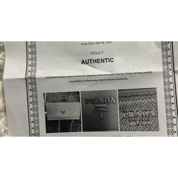 Prada Long Wallet Cream, silver & white with COA - Picture 10 of 10